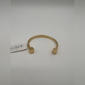 J Crew | Cube Cuff Bracelet| Gold NWT